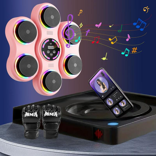 Music Boxing Machine, Boxing Wall Mount Machine for Adult, Smart Boxing Traineing Machine with Boxing Gloves, Boxing Workout Equipment Target for Home, Office, Gym (Upgrade)